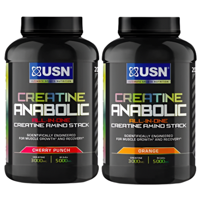 USN Creatine Anabolic 900g â All-in-One Muscle Building Stack with BCAAs & Creatine