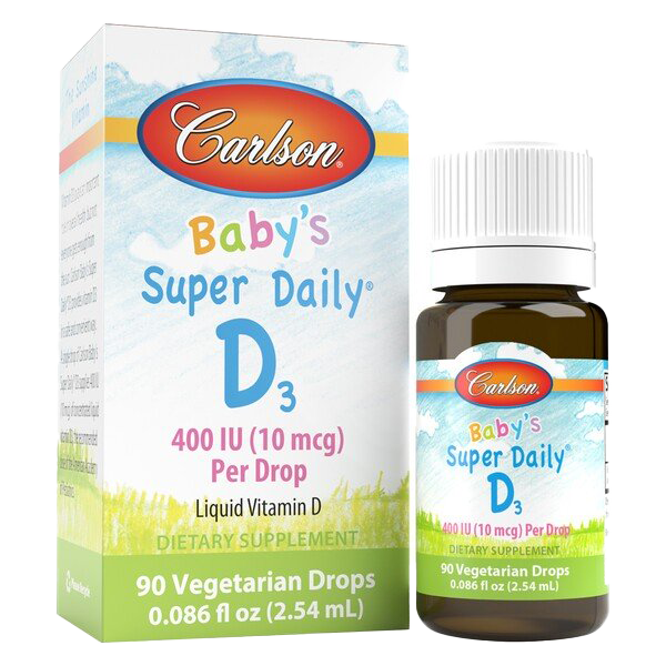 Carlson Labs Baby's Super Daily D3, 400 IU - 2.54ml 90 Drops