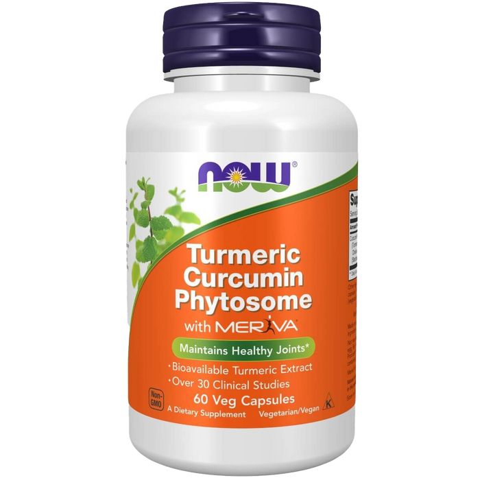 NOW Foods Turmeric Curcumin Phytosome 60 Veg Capsules