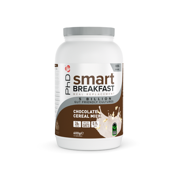 PhD Smart Breakfast 600g | Breakfast Shake, with High Protein, Essential Vitamins & Minerals, Probiotics & Digestive Enzymes