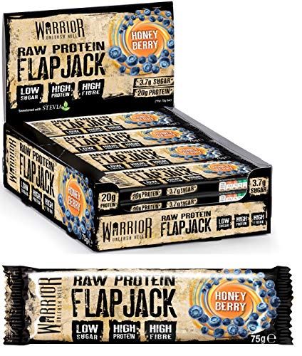 Warrior Raw Protein Flapjack Brownie au Chocolat 12 barres