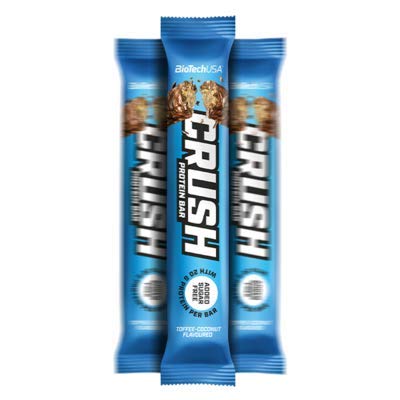 BioTechUSA Crush Bar, Toffe Coconut - 12 x 64g - Blocks & Bars at MySupplementShop by BioTechUSA