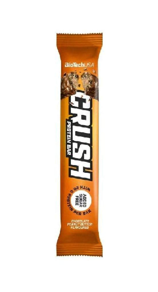 BioTechUSA Crush Bar, Chocolate Peanut Butter - 12 x 64g | High-Quality Nutrition Bars | MySupplementShop.co.uk