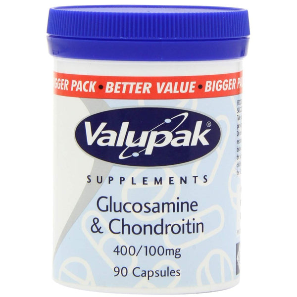 Valupak Glucosamine & Chondroitin Tablets 500/400mg 