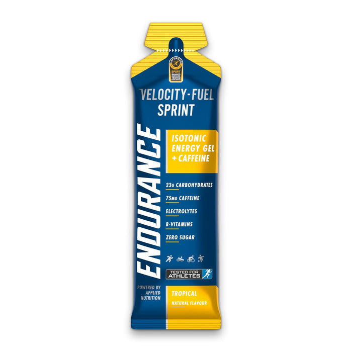 Applied Nutrition Endurance Sprint Isotonic Energy Gel + Caffeine, Tropical - 20 x 60g Best Value Nutritional Supplement at MYSUPPLEMENTSHOP.co.uk