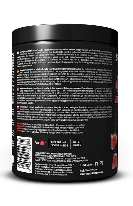 Skill Nutrition Skill Pre-Workout 400g - Beta-Alanine at MySupplementShop by SKILL NUTRITION