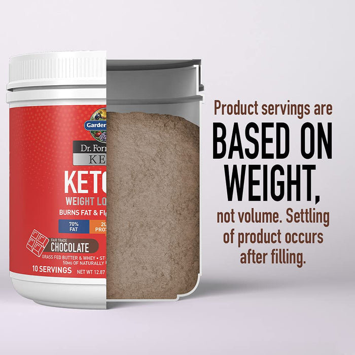 Garden of Life Dr. Formulated Keto Fit, Chocolate - 365g | High-Quality Whey Proteins | MySupplementShop.co.uk