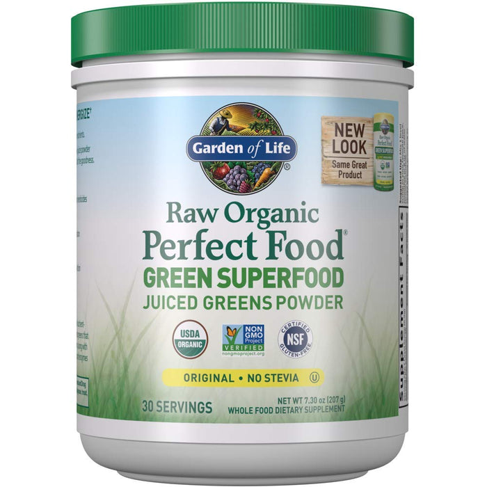 Garden of Life Raw Organic Perfect Food Green Superfood, Original - 207g - Health and Wellbeing at MySupplementShop by Garden of Life