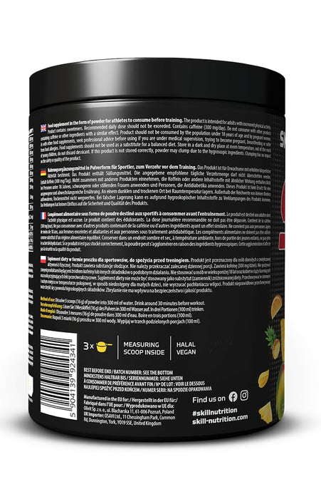 Skill Nutrition Skill Pre-Workout 400g - Beta-Alanine at MySupplementShop by SKILL NUTRITION