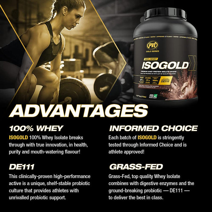 PVL Essentials Gold Series IsoGold, Vanilla Milkshake - 2270g | High-Quality Appetite Suppressants | MySupplementShop.co.uk