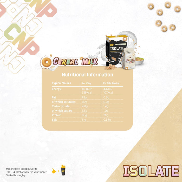 CNP Professional Isolate 1800g Cereal Milk at MySupplementShop.co.uk