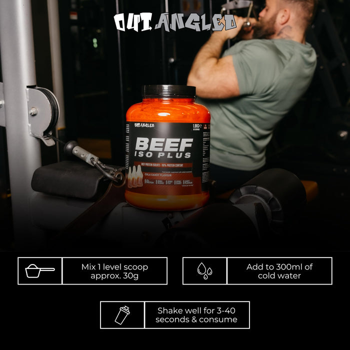 Outangled Beef Iso Plus 1.8kg - Beef Proteins at MySupplementShop by OUT ANGLED