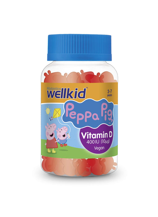Vitabiotics WellKid Peppa Pig Vitamin D 400 IU Soft Jellies 3-7 Years