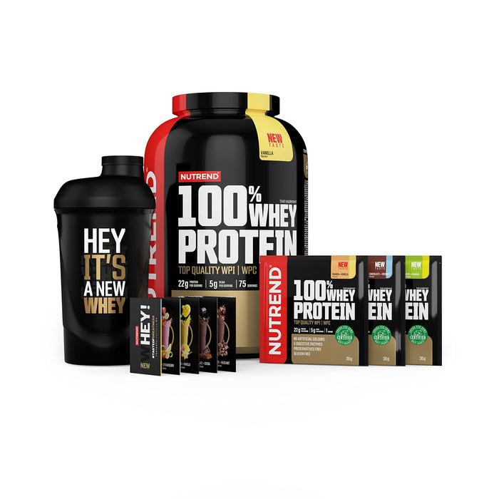 Nutrend 100% Whey Protein, Mango + Vanilla 2250g - Whey Proteins at MySupplementShop by Nutrend