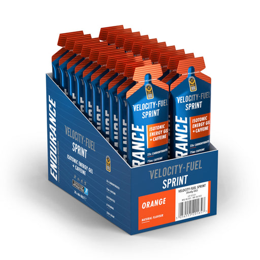 Endurance Sprint Isotonic Energy Gel + Caffeine, Orange - 20 x 60g