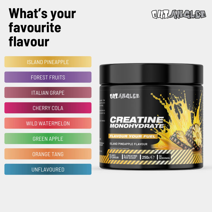 Outangled Creatine Monohydrate 250g - Creatine at MySupplementShop by OUT ANGLED