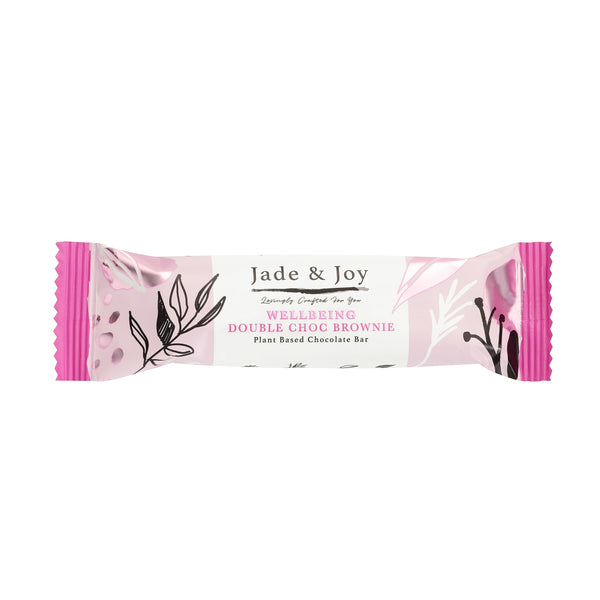 Jade & Joy Wellbeing 12x44g Double Chocolate Brownie Best Value Snack Food Bar at MYSUPPLEMENTSHOP.co.uk