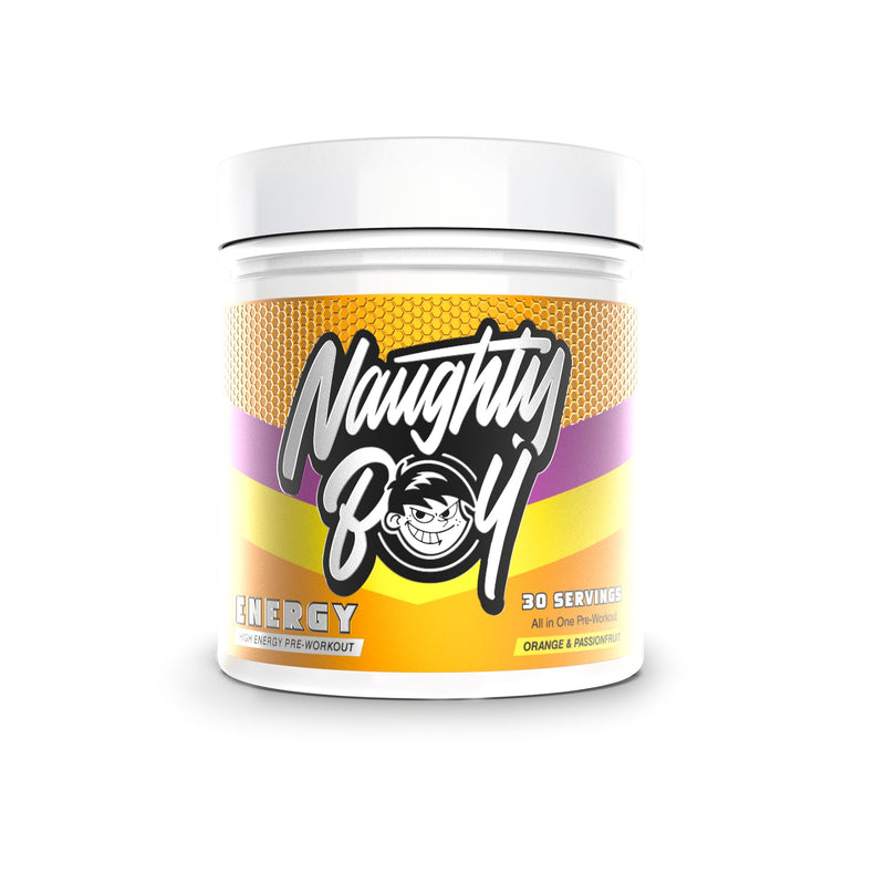 Naughty Boy Energy 390g Orange & Passionfruit - Pre & Post Workout at MySupplementShop by Naughty Boy