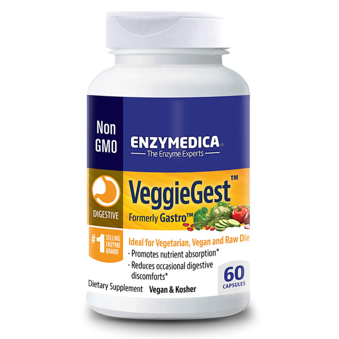 Enzymedica VeggieGest - 60 caps Best Value Nutritional Supplement at MYSUPPLEMENTSHOP.co.uk