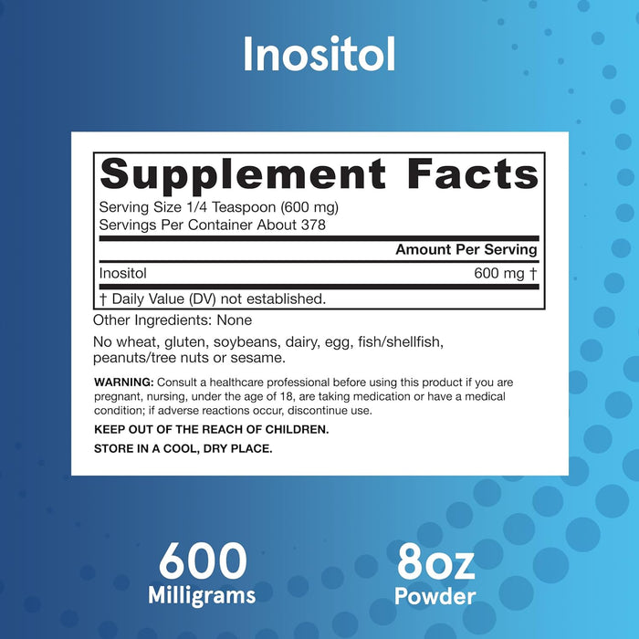 Jarrow Formulas Inositol Powder 227g: Mood and Insulin Sensitivity, Easy Mix