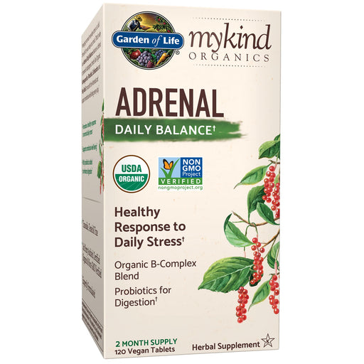 Garden of Life Mykind Organics Adrenal Daily Balance - 120 vegan tabs - Health and Wellbeing at MySupplementShop by Garden of Life