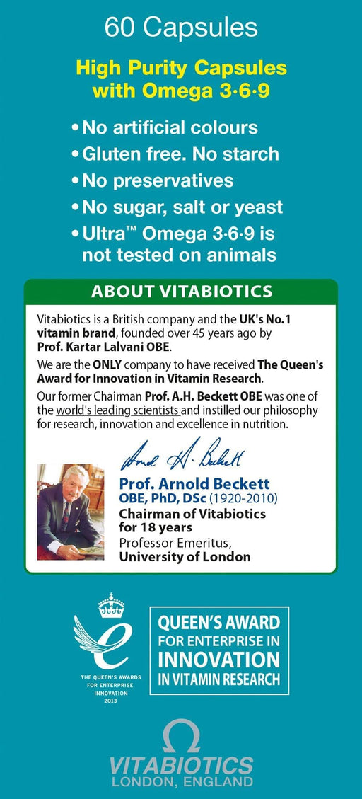 Vitabiotics Ultra Omega 3-6-9 3-in-1 Formula Capsules