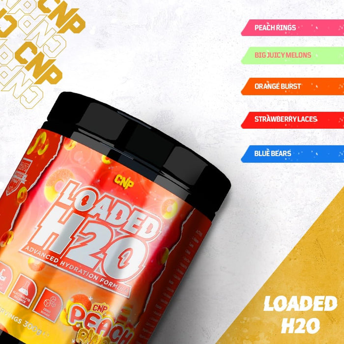 CNP Loaded H2O, Peach Rings 300g