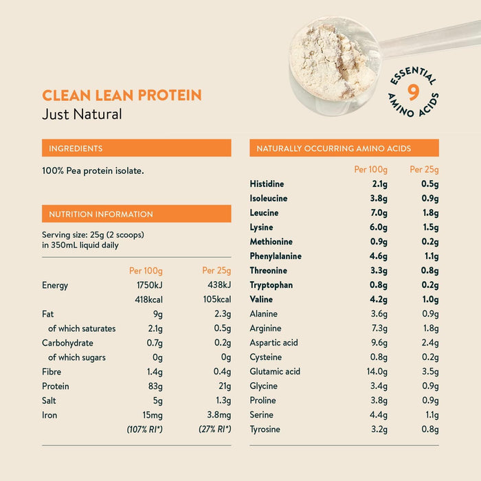 Nuzest Clean Lean Protein 1kg Just Natural | High-Quality Sports Nutrition | MySupplementShop.co.uk