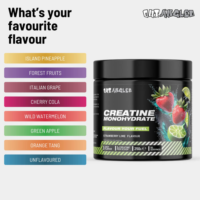 Outangled Creatine Monohydrate 250g - Creatine at MySupplementShop by OUT ANGLED