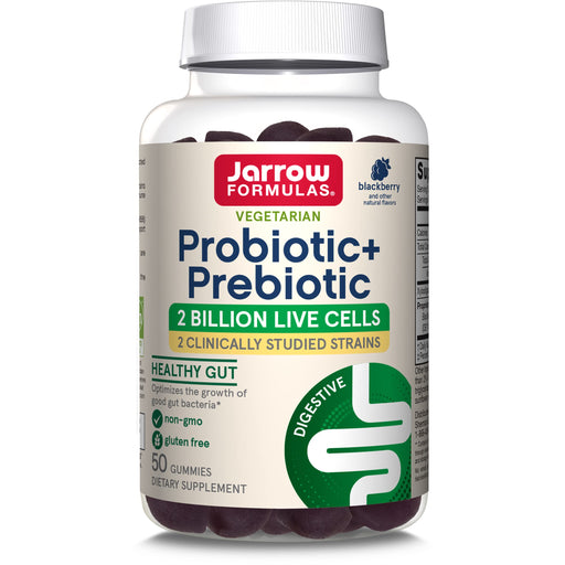 Jarrow Formulas Probiotic + Prebiotic, Blackberry - 60 gummies - Health and Wellbeing at MySupplementShop by Jarrow Formulas