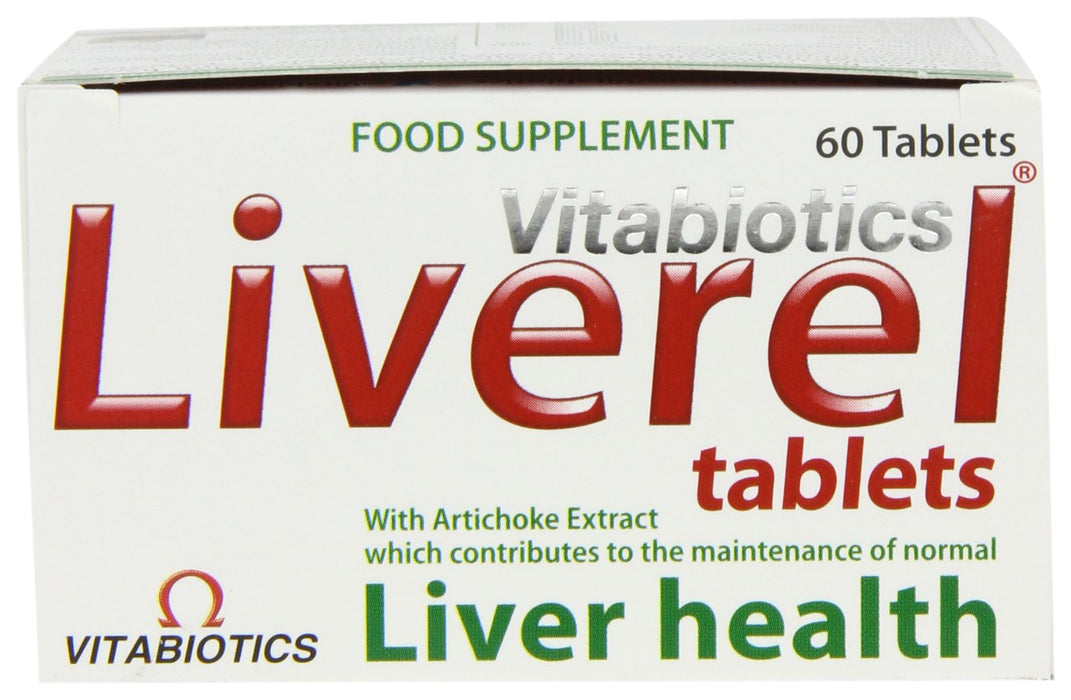 Vitabiotics Liverel Artichioke Grapefruit Extracts Choline Co-Q10 Tablets