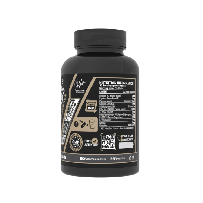 Dorian Yates Black Bombs 60 tablets