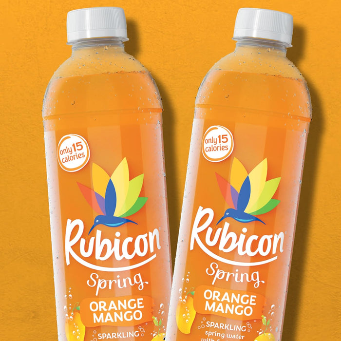 Rubicon Spring 12 x 500ml - Sparkling Spring Water with Real Fruit Juice & Natural Flavours