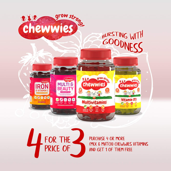 Chewwies Vitamin D3, Lemon - 30 chewwies | High-Quality Vitamin D | MySupplementShop.co.uk