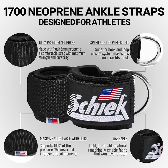 Schiek Sports Model 1700 Neoprene Ankle Straps