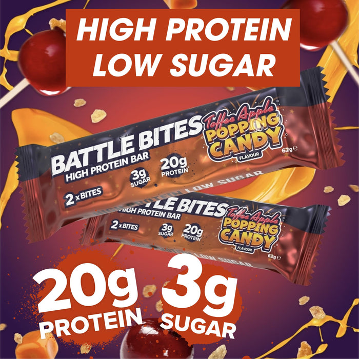 Battle Snacks Battle Bites 12x62g Toffee Apple Popping Candy