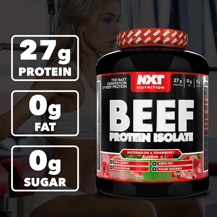 NXT Nutrition Beef Protein Isolate 1.8kg | Paleo, Keto Friendly, Dairy and Gluten Free