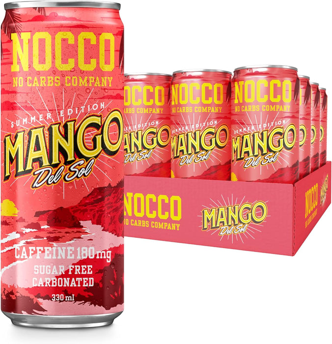 NOCCO BCAA 12x330ml - Mango Del Sol - BCAA's at MySupplementShop by Nocco