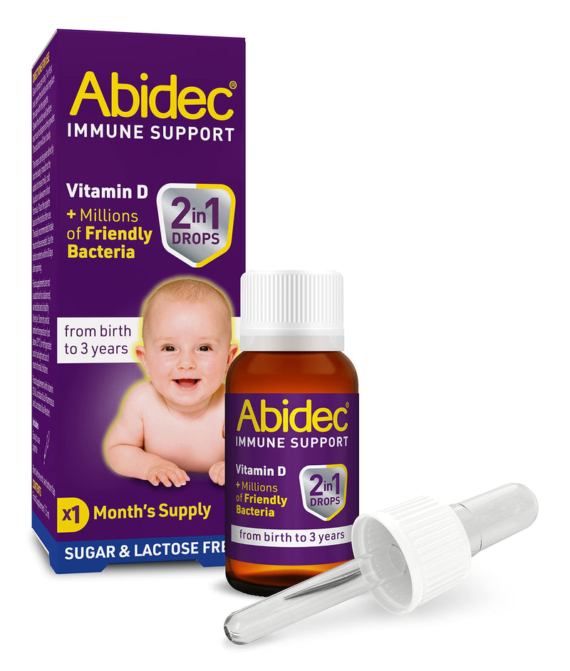 Abidec Immune Support Vitamin D 2 in 1 Drops from Birth to 3 Years