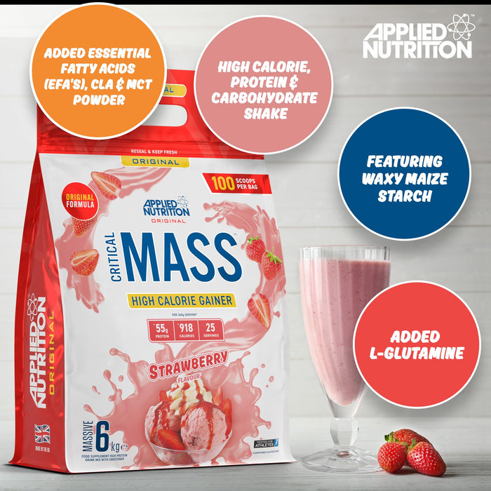 Applied Nutrition Critical Mass - Original, Vanilla Best Value Nutritional Supplement at MYSUPPLEMENTSHOP.co.uk