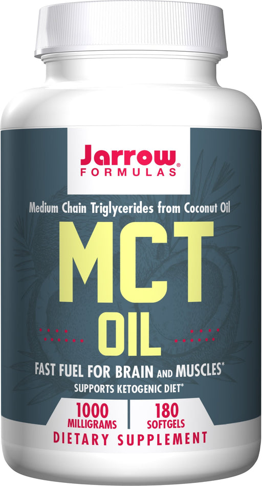 Jarrow Formulas MCT Oil, 1000mg - 180 softgels | High-Quality Sports Supplements | MySupplementShop.co.uk