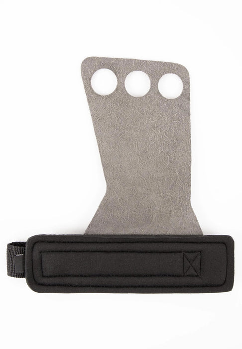 Gorilla Wear 3-Hole Carbon Lifting Grips Black - Weight Lifting Gloves at MySupplementShop by GORILLA WEAR