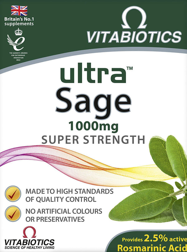 Vitabiotics Ultra Sage Tablets 1000mg 