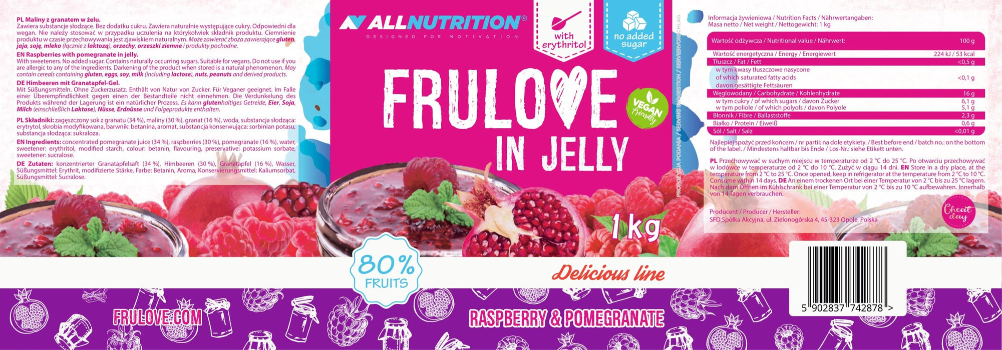 Allnutrition Frulove In Jelly 1000g