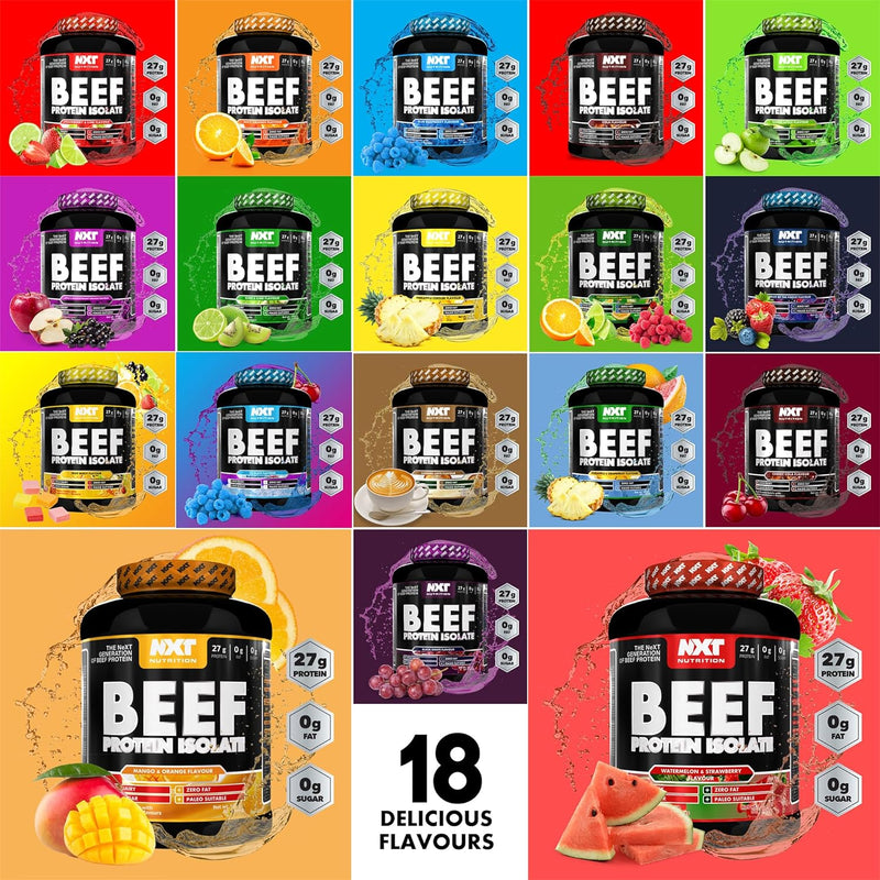 NXT Nutrition Beef Protein Isolate 1.8kg | Paleo, Keto Friendly, Dairy and Gluten Free