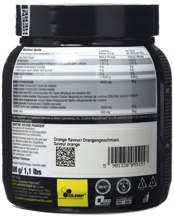 Olimp Nutrition Creatine Xplode, Orange (EAN 5901330055157) - 500 grams | High-Quality Creatine Supplements | MySupplementShop.co.uk