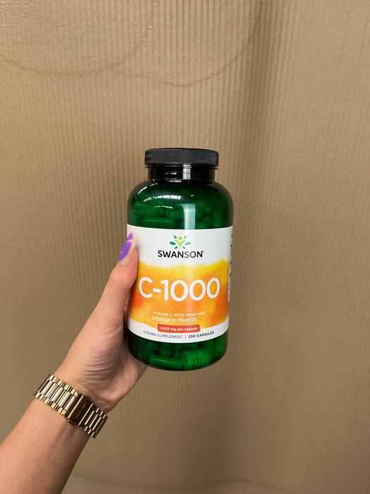 Swanson Vitamin C with Rose Hips 1,000 mg 90 Capsules