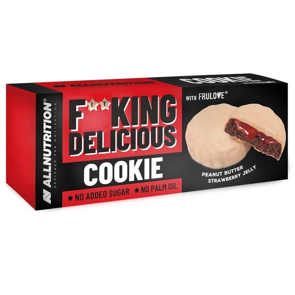 Allnutrition Fitking Delicious Cookie Peanut Butter Strawberry Jelly 128g: Guilt-Free Indulgence - Health Foods at MySupplementShop by Allnutrition