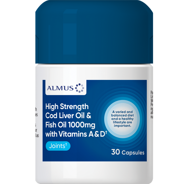 Almus Cod Liver Oil Vitamin A&D High Strength Capsules