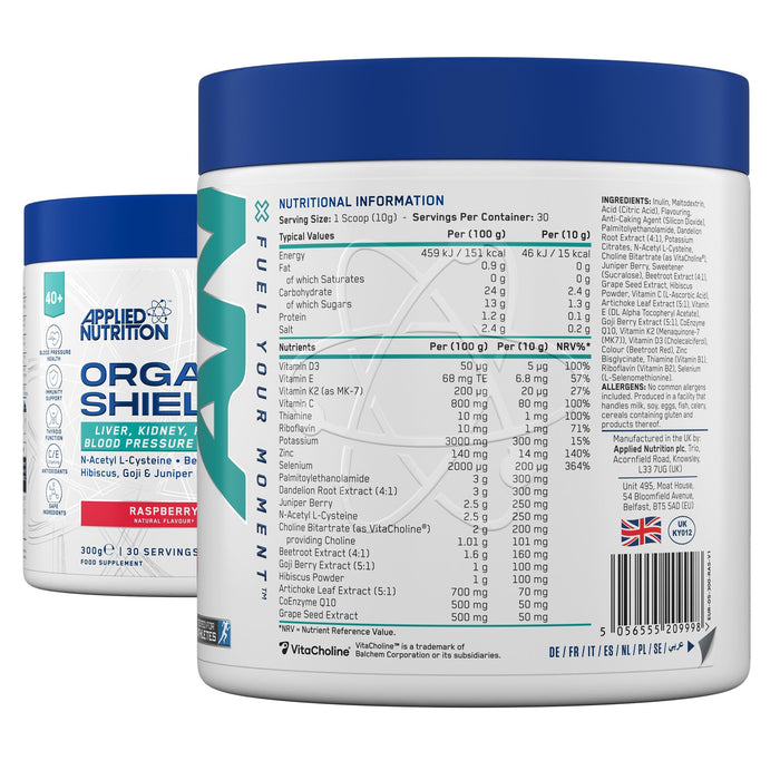 Applied Nutrition Agewell 40+ Organ Shield 300g